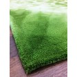 Handmade Woolen Shibori Green Area Rug t-336 5x8
