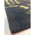 Handmade Woolen Shibori Charcoal Area Rug t-343 5x8
