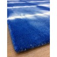 Handmade Woolen Shibori Blue Area Rug t-364 5x8