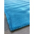 Handmade Woolen Shibori Cyan Area Rug t-376 5x8