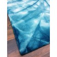 Handmade Woolen Shibori Blue Area Rug t-386 5x8