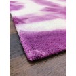 Handmade Woolen Shibori Purple Area Rug t-390 5x8