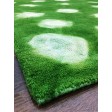 Handmade Woolen Shibori D.green Area Rug t-395 5x8