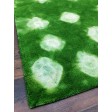 Handmade Woolen Shibori D.green Area Rug t-395 5x8