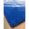 Handmade Woolen Shibori Blue Area Rug t-411 5x8