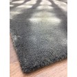 Handmade Woolen Shibori Charcoal Area Rug t-437 5x8