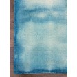 Handmade Woolen Shibori Blue Area Rug t-440 5x8