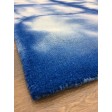 Handmade Woolen Shibori Lt.blue Area Rug t-459 5x8