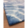 Handmade Woolen Shibori Lt.blue Area Rug t-475 5x8