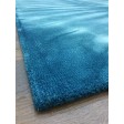 Handmade Woolen Shibori Cyan Area Rug t-517 5x8
