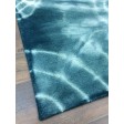 Handmade Woolen Shibori Blue Area Rug t-520 5x8