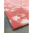 Handmade Woolen Shibori Lt.red Area Rug t-531 5x8