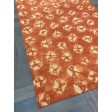 Handmade Woolen Shibori Orange  Area Rug t-533 5x8
