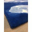 Handmade Woolen Shibori D.blue Area Rug t-549 5x8