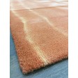 Handmade Woolen Shibori Orange Area Rug t-596 5x8