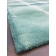 Handmade Woolen Shibori Green Area Rug t-731 5x8