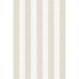 Handmade Silver White VSAD11AH12 Stripe Rugs 6'X9'