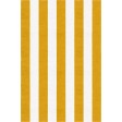 Handmade Dark Gold White VSDH06AH12 Stripe Rugs 9'X12'