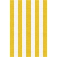 Handmade Gold White VSDI04AH12 Stripe Rugs 6'X9'